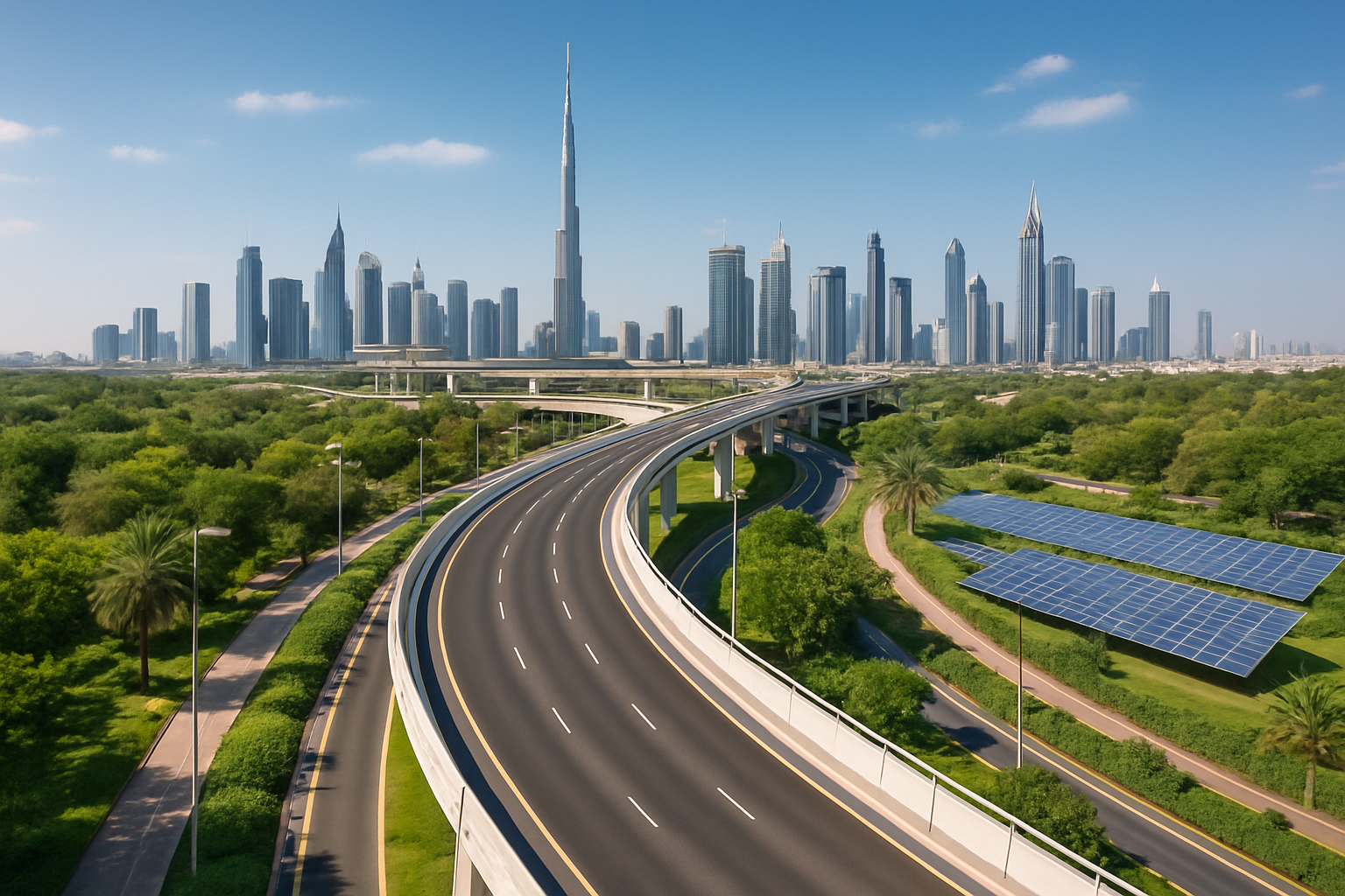 Sustainable road infrastructure in Dubai